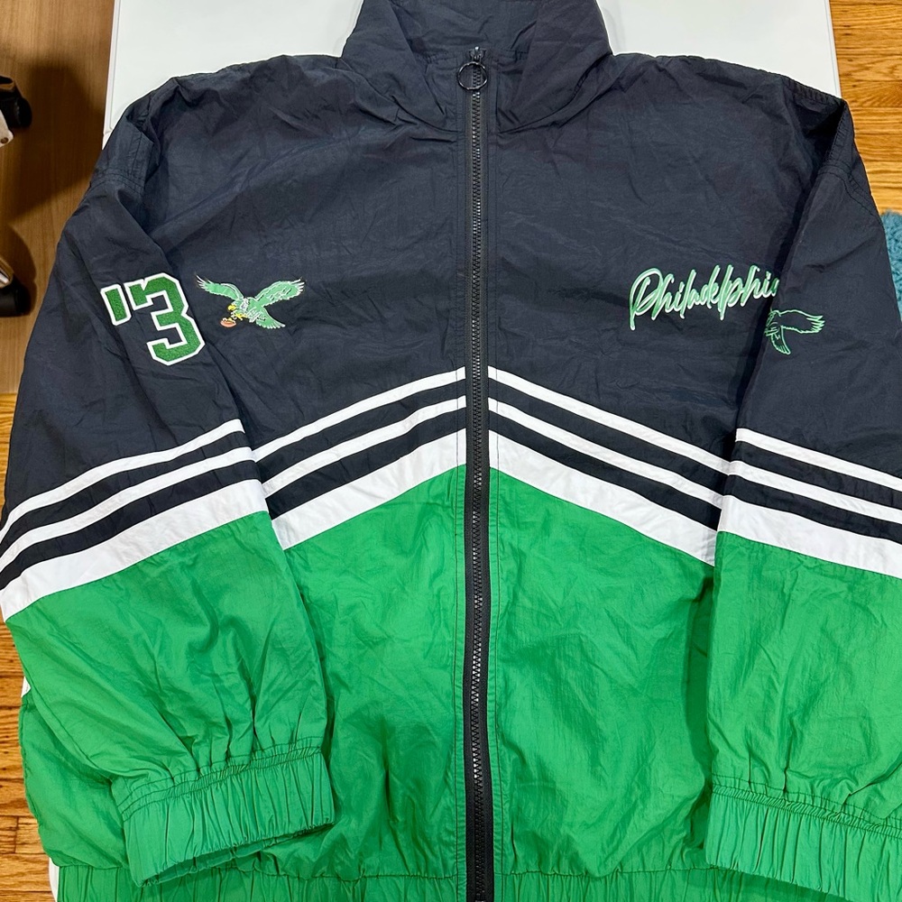 Philadelphia Eagles Green and Black Jacket